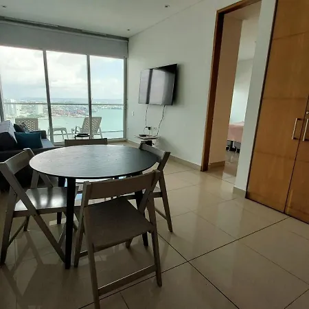 Apartamento En Lujoso Edificio H2 Plaza Bocagrande Cartagena Exterior photo