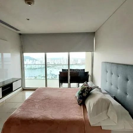 Apartamento En Lujoso Edificio H2 Plaza Bocagrande Cartagena Exterior photo