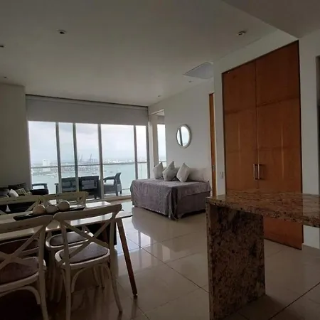 Apartamento En Lujoso Edificio H2 Plaza Bocagrande Cartagena Exterior photo