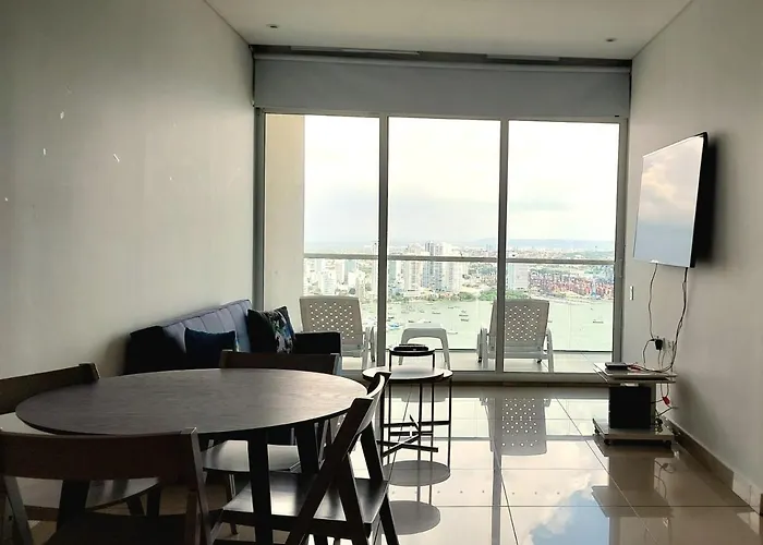 Apartamento En Lujoso Edificio H2 Plaza Bocagrande