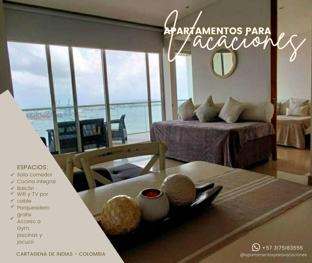 Apartment En Lujoso Edificio H2 Plaza Bocagrande Cartagena